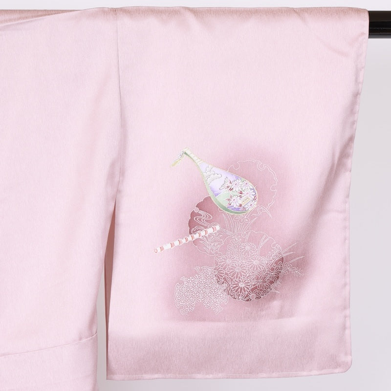 Japanese kimono used <houmongi> Msize   /T649