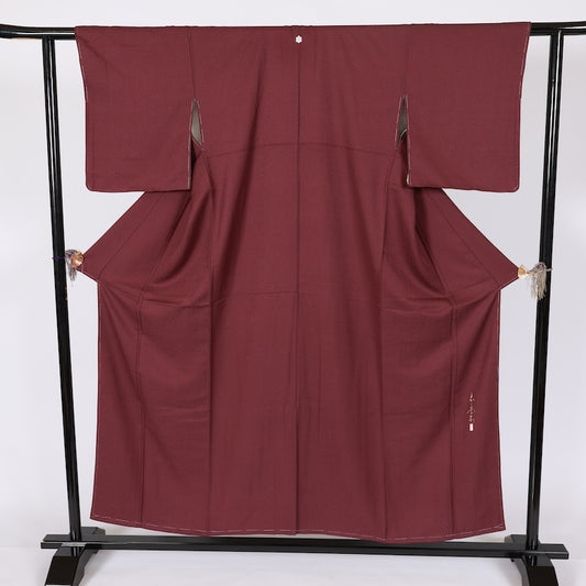 Japanese kimono Unused <Iromuzi> Msize  silk 100% /T643