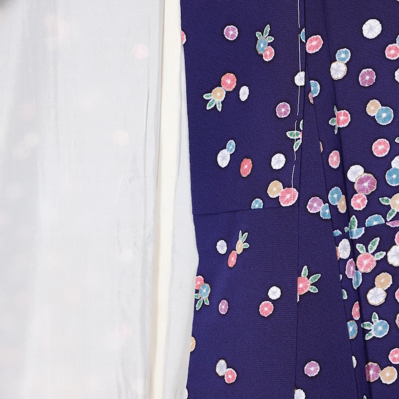 Japanese kimono used <Komon> Msize  silk 100% /T642