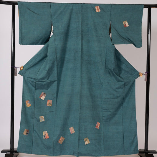 Used kimono (tsukesage) L-size 100% silk /1266