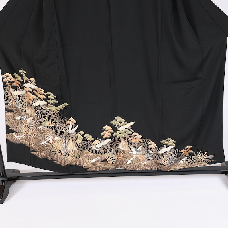 Japan kimono used 100% silk size M/G60