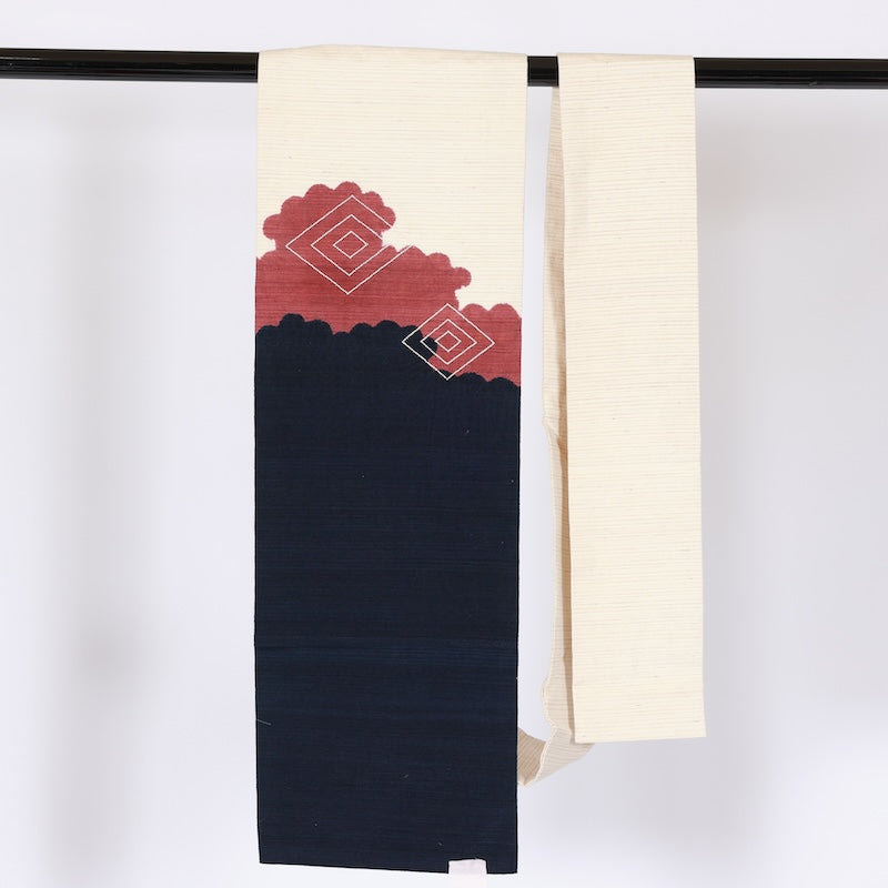 Japanese used sash belt (Nagoya-obi) 100% silk  /T550
