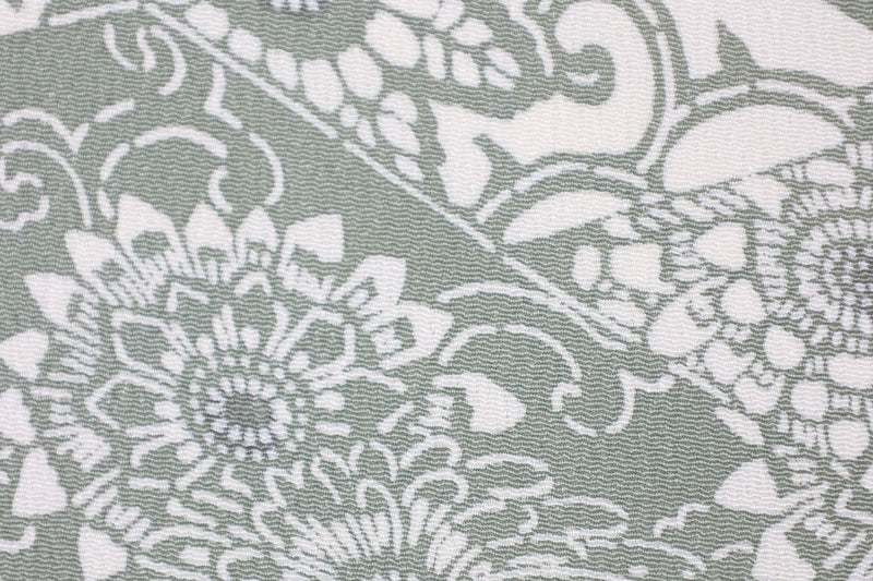 Edo Komon  (traditional Japanese patterned kimono fabric), brand new, unused, Iwai brown, off-white, sarasa (printed pattern),  L40