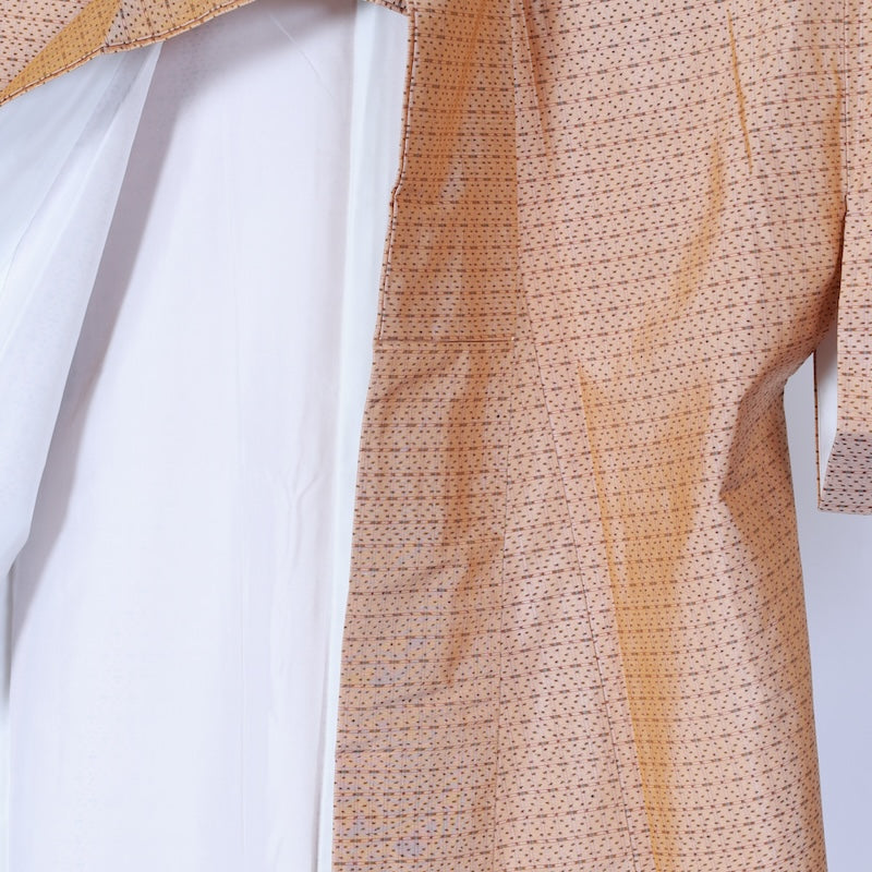 Japanese kimono used <Tsumugi> Msize  silk 100% /T621