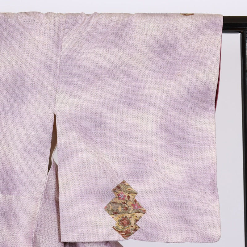 Japanese kimono used <Tsumugi> Msize  silk 100% /T619