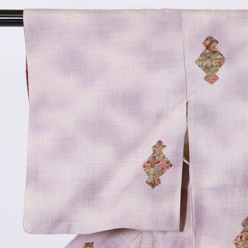 Japanese kimono used <Tsumugi> Msize  silk 100% /T619
