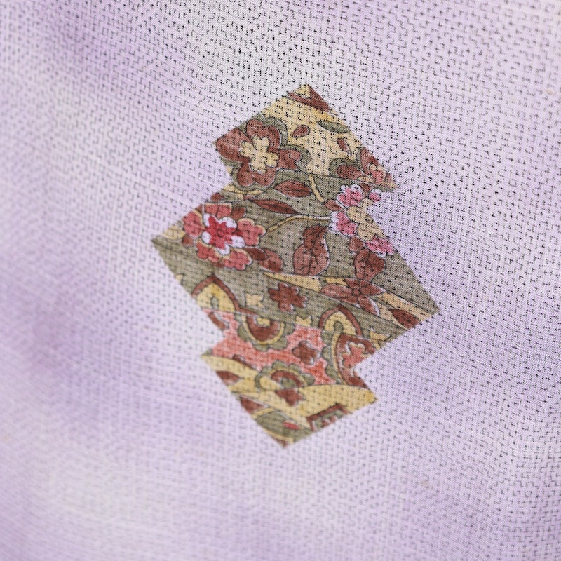 Japanese kimono used <Tsumugi> Msize  silk 100% /T619