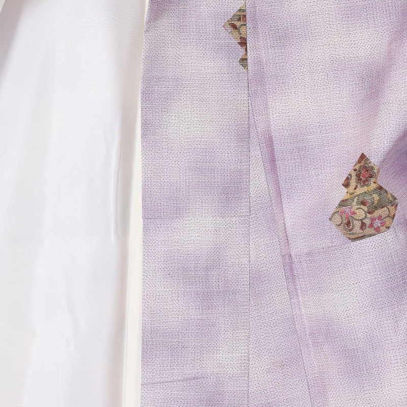 Japanese kimono used <Tsumugi> Msize  silk 100% /T619