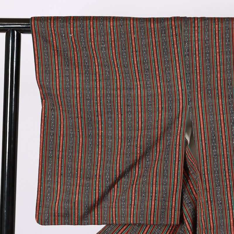 Japanese kimono used <Tsumugi> Msize  silk 100% /T618