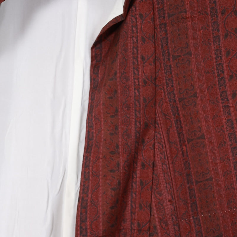 Japanese kimono used <Tsumugi> Lsize  silk 100% /T617