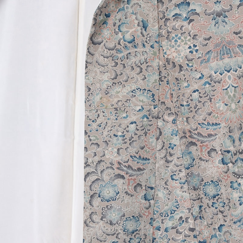 Japanese kimono used <Tsumugi> Msize  silk 100% /T616