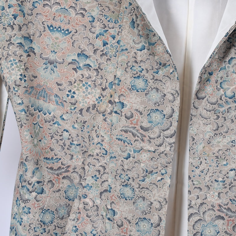 Japanese kimono used <Tsumugi> Msize  silk 100% /T616