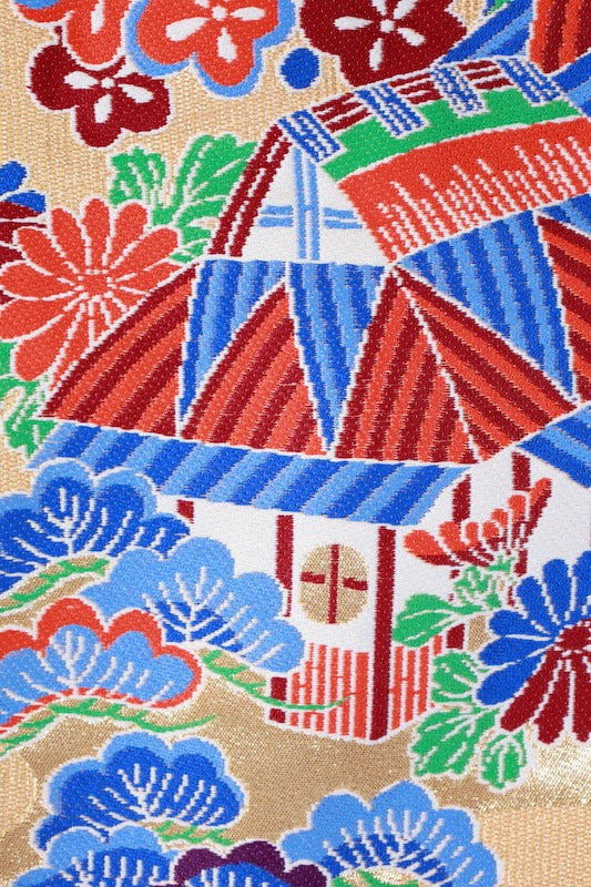 Japanese kimono used <Irouchikake> L-size  silk 100% /B1072