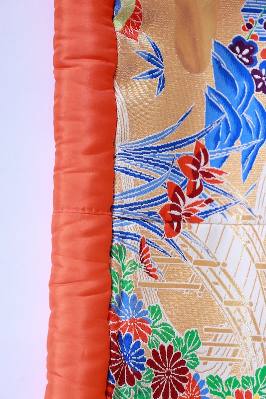 Japanese kimono used <Irouchikake> L-size  silk 100% /B1072