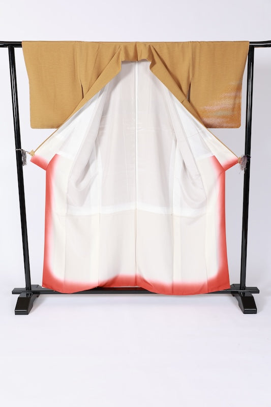 Japanese kimono Unused New <Tsukesage> M-size  silk 100% /B1106