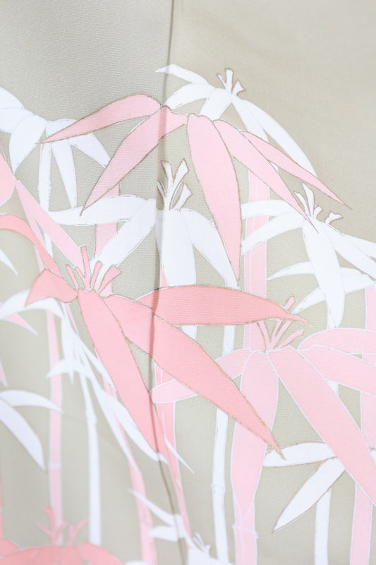 Japanese kimono used <houmongi> Msize  silk 100% /B1109