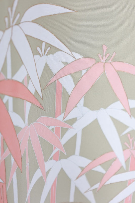 Japanese kimono used <houmongi> Msize  silk 100% /B1109