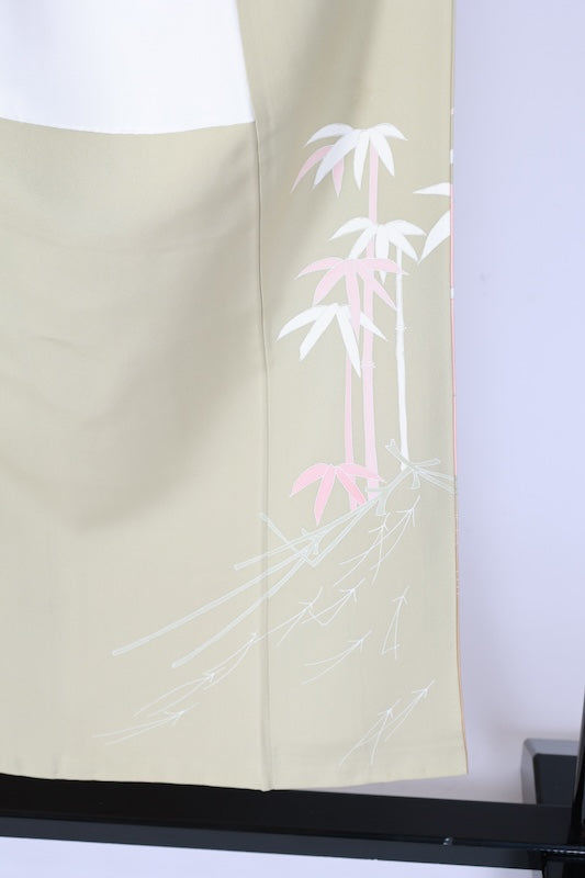 Japanese kimono used <houmongi> Msize  silk 100% /B1109