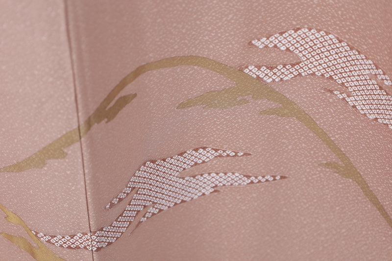 Japanese kimono used <houmongi> Msize  silk 100% /B1111