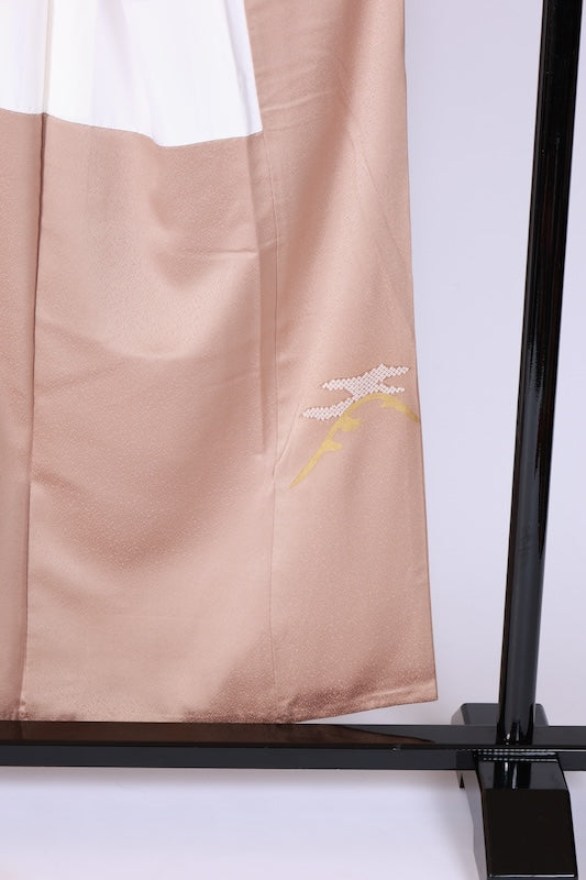 Japanese kimono used <houmongi> Msize  silk 100% /B1111