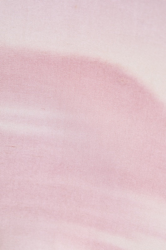 Visiting kimono used, Hakusan Tsumugi silk, beige, shades of purple, gray, distant mountain design, hand-painted, L76