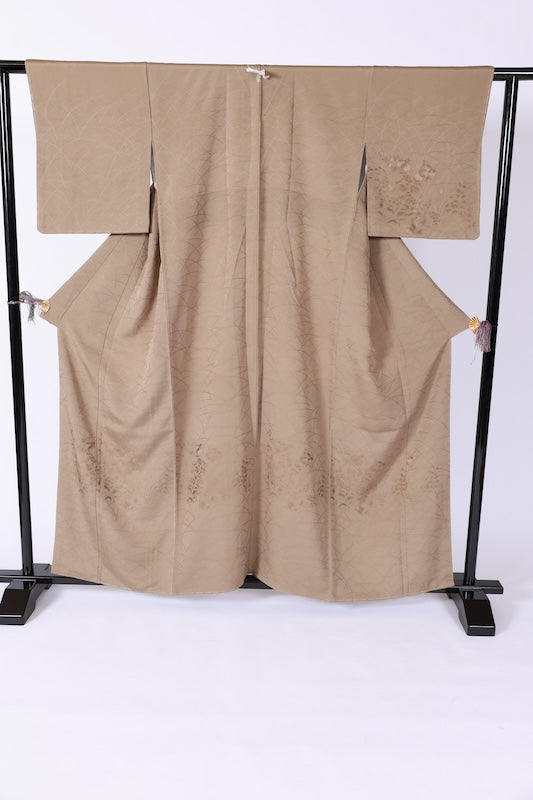 Japanese kimono Unused  New <Tsukesage> L-size  silk 100% /B1108