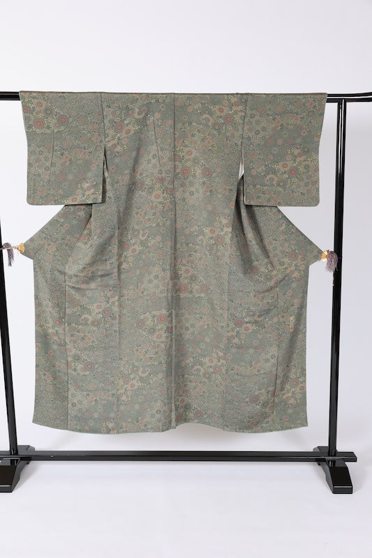 Japanese kimono used <Komon> S-size  silk 100% /B1102