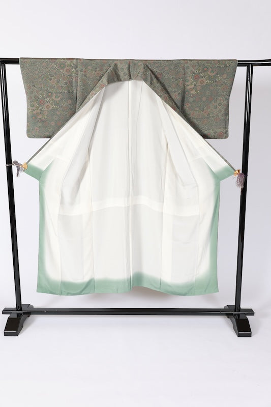 Japanese kimono used <Komon> S-size  silk 100% /B1102