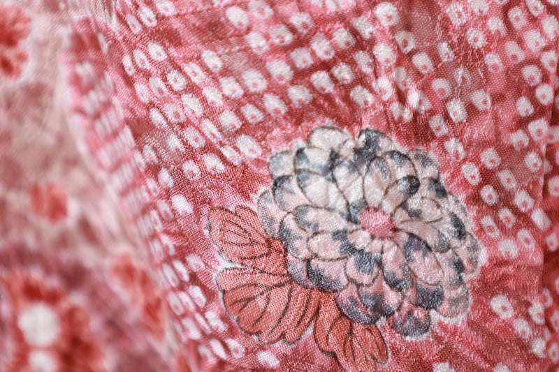 Japanese kimono used <houmongi> Msize  silk 100% /B1103