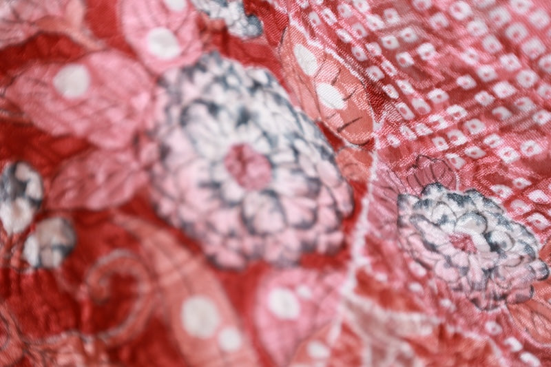 Japanese kimono used <houmongi> Msize  silk 100% /B1103