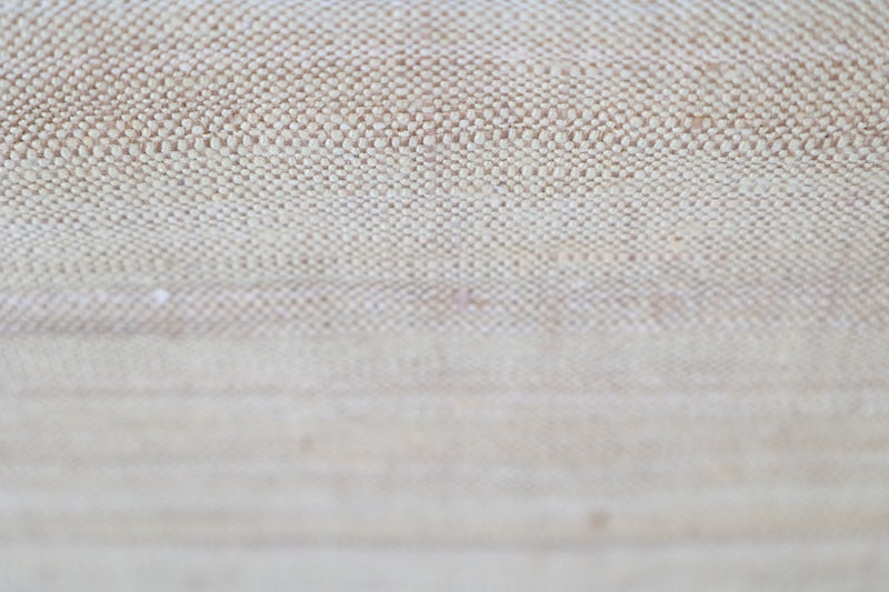 Nagoya obi used(sash), Tsumugi silk, mustard yellow, swallowtail red, blue, green, brown, white, beige, floral pattern, handwoven, L83