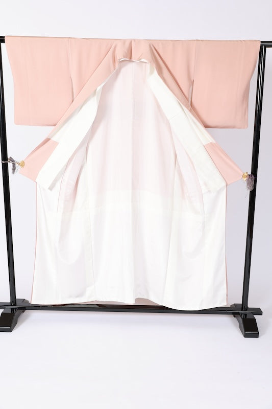 Japanese kimono used <Irotomesode> Msize  silk 100% /B1104