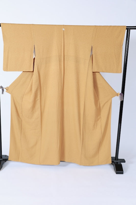 Japanese kimono used <Iromuzi> L-size  silk 100% /B1088