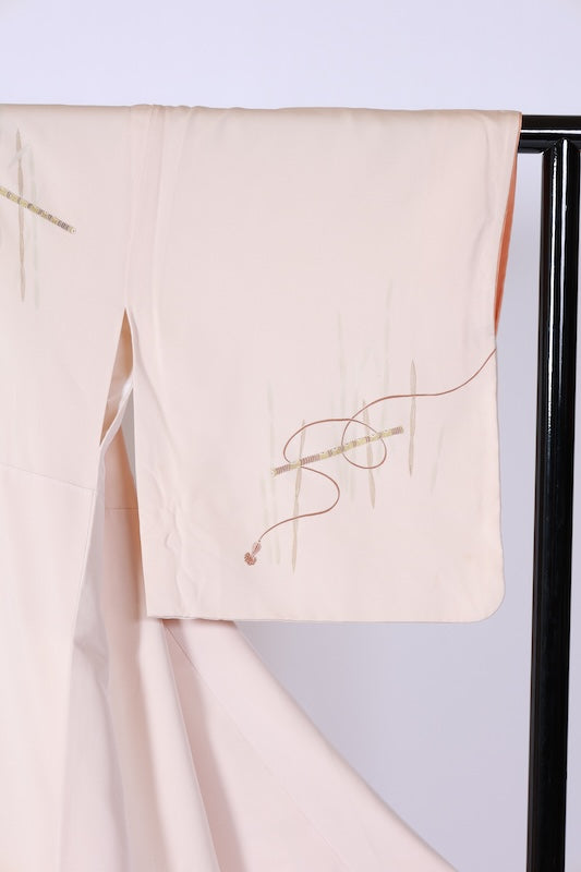 Japanese kimono used <houmongi> Msize  silk 100% /B1100