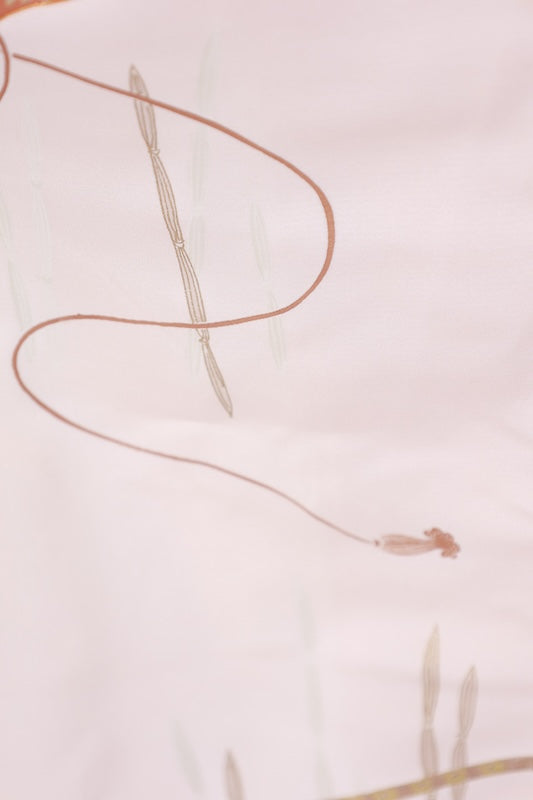 Japanese kimono used <houmongi> Msize  silk 100% /B1100