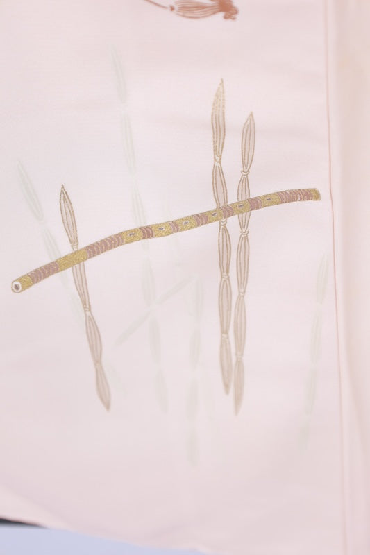 Japanese kimono used <houmongi> Msize  silk 100% /B1100