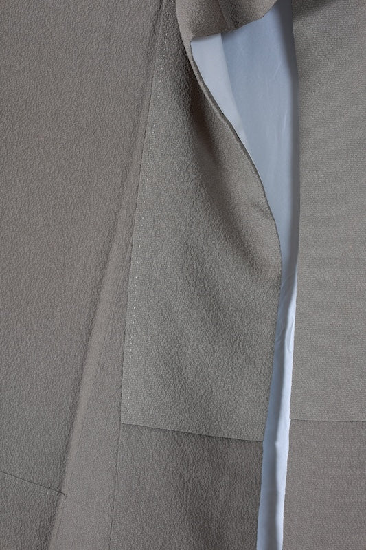 Japanese kimono used <houmongi> L-size  silk 100% /B1097