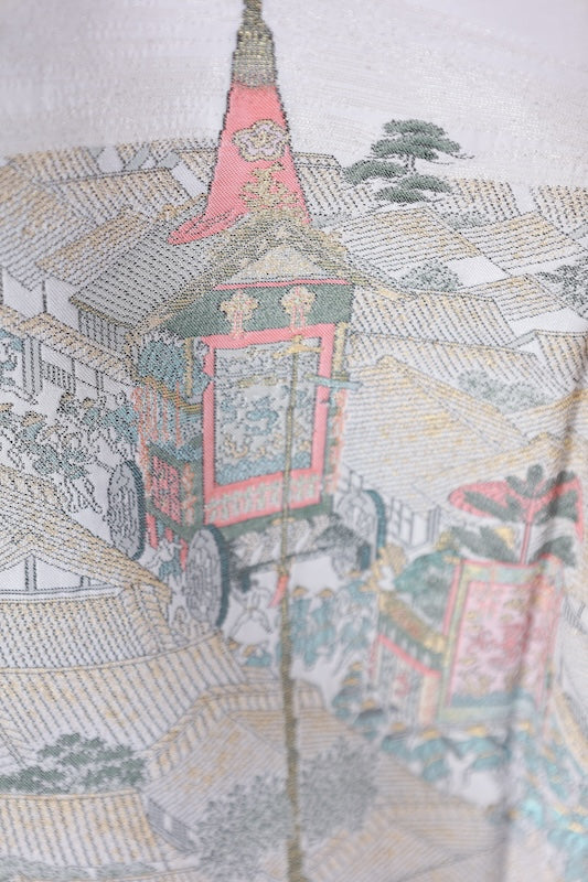 Japanese kimono used <Irotomesode> M-size  silk 100% /B1098