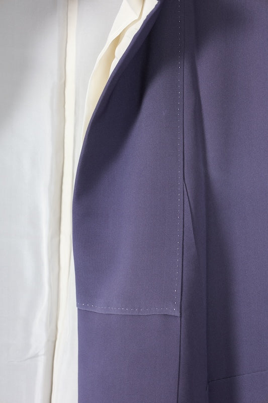 Japanese kimono used <Irotomesode> M-size  silk 100% /B1098