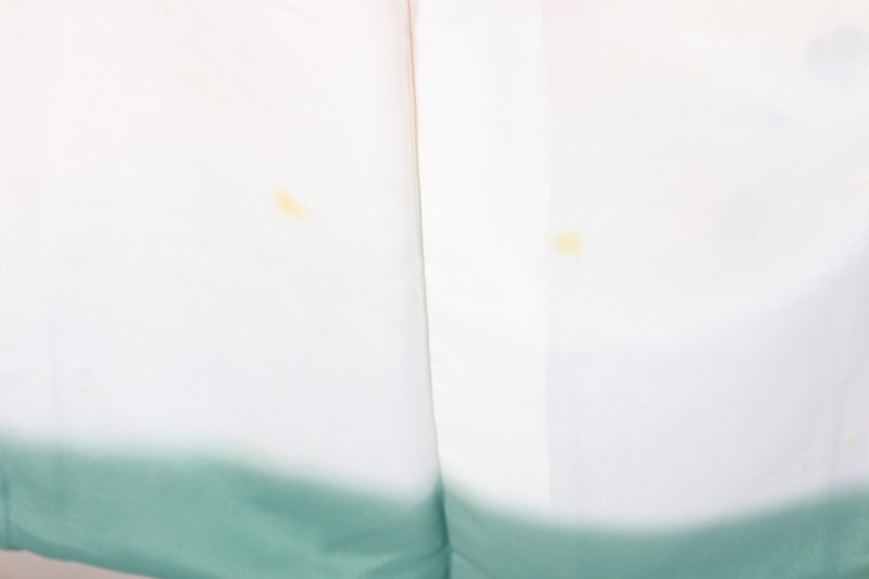 Japanese kimono used <houmongi> M-size  silk 100% /B1094