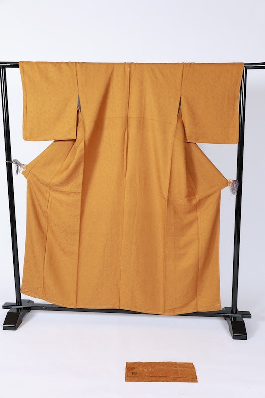 Japanese kimono Unused New <Iromuzi> L-size  silk 100% /B1077