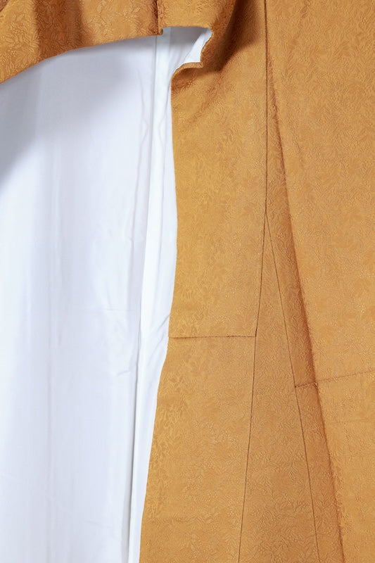 Japanese kimono Unused New <Iromuzi> L-size  silk 100% /B1077