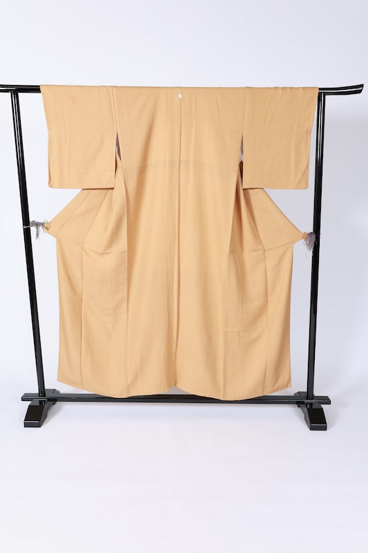 Japanese kimono used <Iromuzi> L-size  silk 100% /B1074