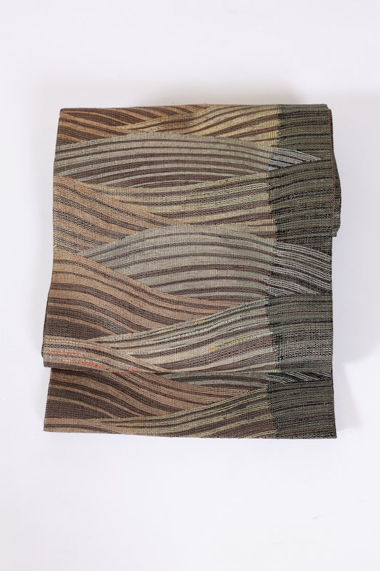 Japanese used sash belt (Fukuro-obi) 100% silk  /B1084