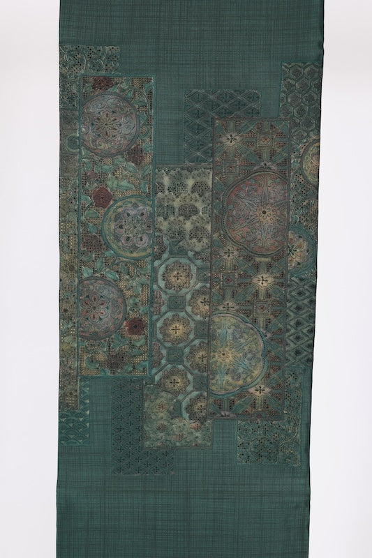 Japanese used sash belt (Fukuro-obi) 100% silk  /B1083