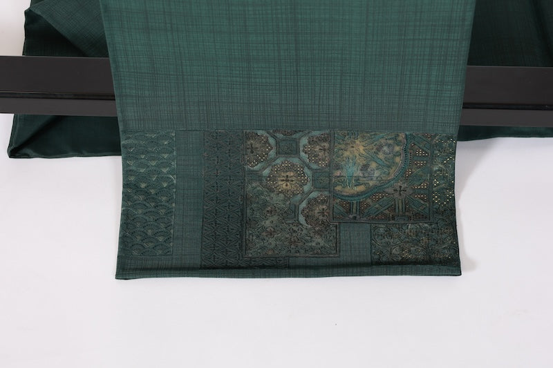 Japanese used sash belt (Fukuro-obi) 100% silk  /B1083