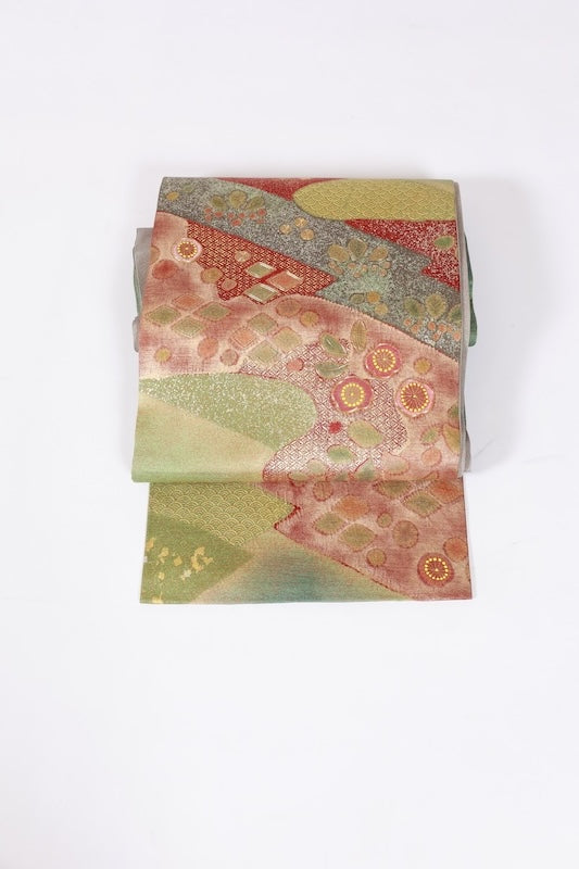 Japanese Unused  New sash belt (-obi) 100% silk  /B1082