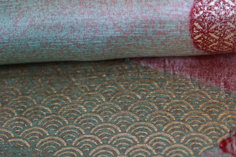 Japanese Unused  New sash belt (-obi) 100% silk  /B1082