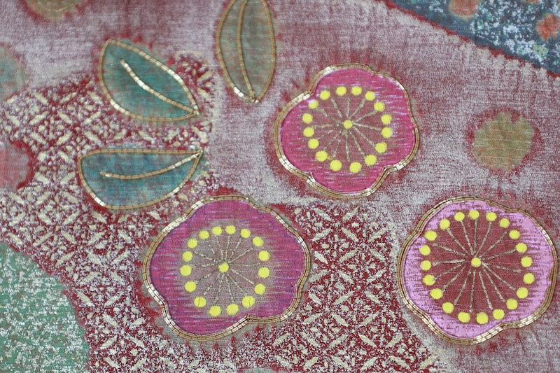 Japanese Unused  New sash belt (-obi) 100% silk  /B1082