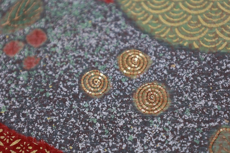 Japanese Unused  New sash belt (-obi) 100% silk  /B1082